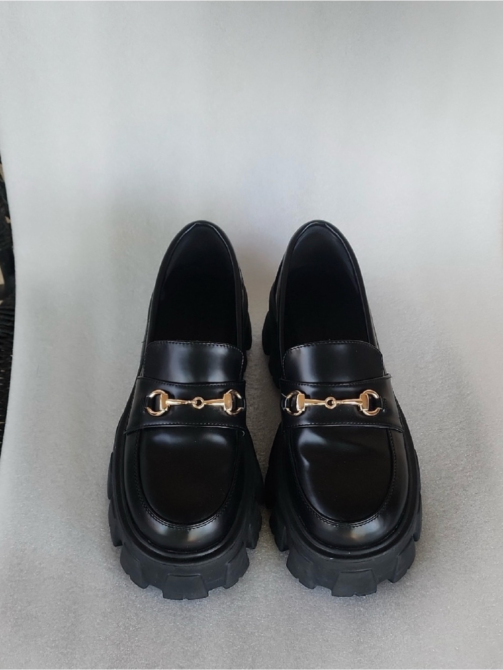 Black Platform Loafers